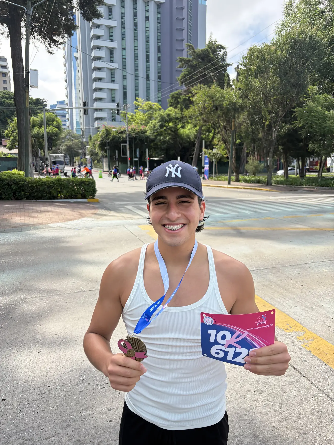 Otro momento de la experiencia compartida durante la carrera